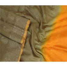 Load image into Gallery viewer, Sanskriti Vintage Dupatta Long Stole Blend Silk Grey Embroidered Scarves
