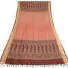 Sanskriti Vintage Dupatta Long Stole Blend Silk Brick Red Woven Scarves