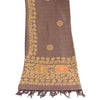 Sanskriti Vintage Dupatta Long Stole Pure Cotton Purple Batik Work Wrap Shawl