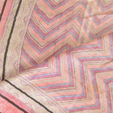 Load image into Gallery viewer, Sanskriti Vintage Dupatta Long Stole Pure Woollen Pink Shawl Printed Scarves
