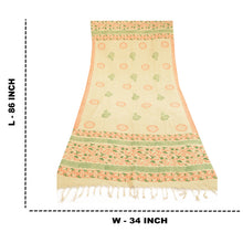 Load image into Gallery viewer, anskriti Vintage Dupatta Long Stole Pure Cotton Ivory Hand Block-Printed Scarves
