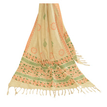 Load image into Gallery viewer, anskriti Vintage Dupatta Long Stole Pure Cotton Ivory Hand Block-Printed Scarves
