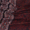 Sanskriti Vintage Dupatta Long Stole Pure Cotton Dark Brown Hand Block-Printed