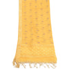 Sanskriti Vintage Dupatta Long Stole Net Mesh Yellow Embroidered Woven Scarves