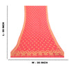 Sanskriti Vintage Dupatta Long Stole Blend Silk Pink Woven Brocade Wrap Scarves