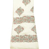 Sanskriti Vintage Cotton Long Dupatta Stole White Block Printed Wrap Scarves