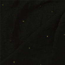 Load image into Gallery viewer, Sanskriti Vintage Black Long Dupatta Stole Pure Chiffon Silk Hand Beaded Scarves
