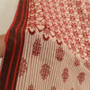 Sanskriti Vintage Long Dupatta Stole Pure Cotton Dark Red Hijab Printed Scarves