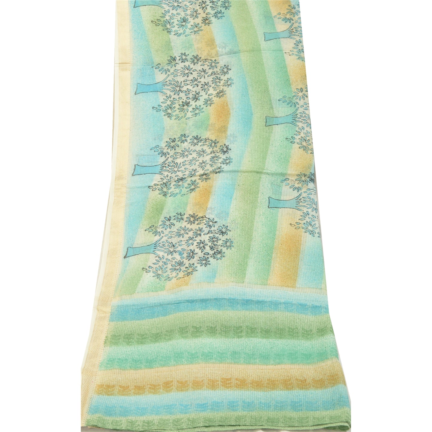 Санскрити Винтаж Длинный Дупатта Палантин Чистый Хлопок Хиджаб Блок Печатный Накидка Фата