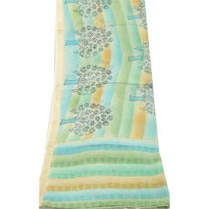 Санскрити Винтаж Длинный Дупатта Палантин Чистый Хлопок Хиджаб Блок Печатный Накидка Фата