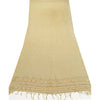 Sanskriti Vintage Cream Long Dupatta Organza Hand Embordered Gota Patti Stole