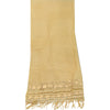 Sanskriti Vintage Cream Long Dupatta Organza Hand Embordered Gota Patti Stole