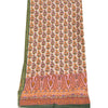 Sanskriti Vintage Long Dupatta Stole Pure Cotton White Hijab Printed Scarves