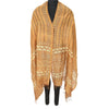 Sanskriti Vintage Dupatta Long Stole Pure Chanderi Silk Brown Batik Work Scarves
