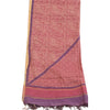 Sanskriti Vintage Long Pink/Purple Dupatta/Stole Pure Chanderi Silk Printed Veil