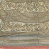 Sanskriti Vintage Ivory/Grey Long Dupatta/Stole Pure Chanderi Silk Print/Painted