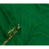 Sanskriti Vintage Green Long Dupatta/Stole Pure Georgette Silk Woven Zari Veil