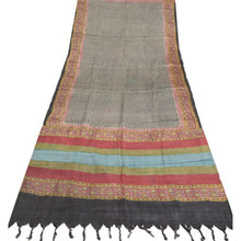 Load image into Gallery viewer, Sanskriti Vintage Dupatta Long Stole Pure Silk Multicolor Hijab Printed Scarves
