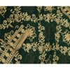 Sanskriti Vintage Long Green Dupatta/Stole Georgette Hand Embroidered Ari Work