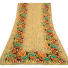 Sanskriti Vintage Long Cream Dupatta/Stole Blend Georgette Printed Wrap Hijab