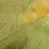Sanskriti Vintage Dupatta Long Stole Chanderi Green/Yellow Woven Brocade Scarves
