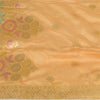 Sanskriti Vintage Long Dupatta Stole Chanderi Peach Woven Brocade tørklæder