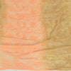 Sanskriti Vintage Dupatta Long Stole Blend Georgette Peach/Green Handmade Kantha