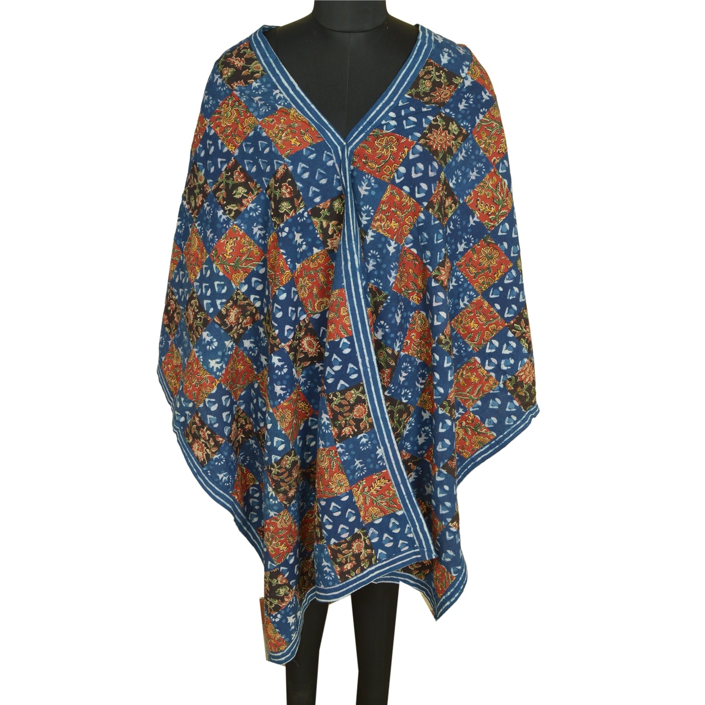 Sanskriti Vintage Long Dupatta Stole Pure Cotton Block & Bagru Printed Scarves