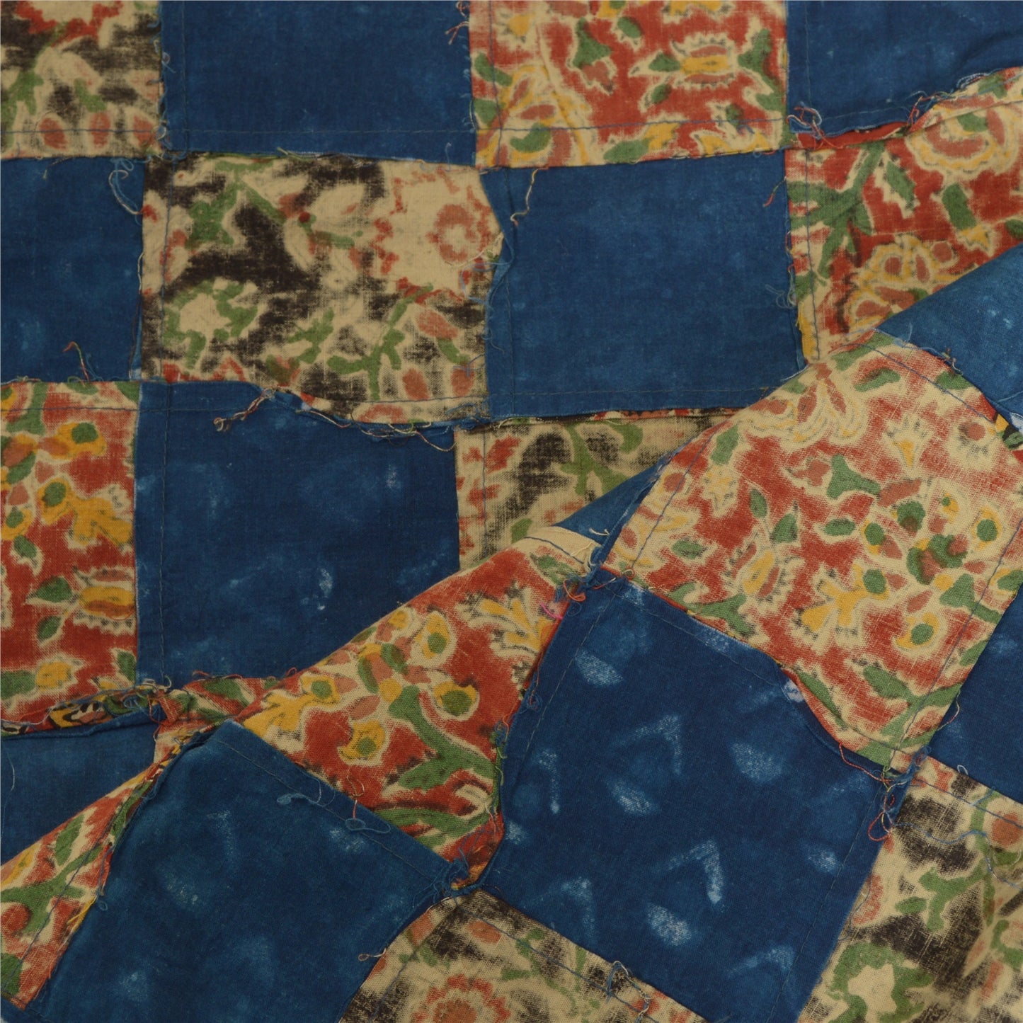 Sanskriti Vintage Long Dupatta Stole Pure Cotton Block & Bagru Printed Scarves