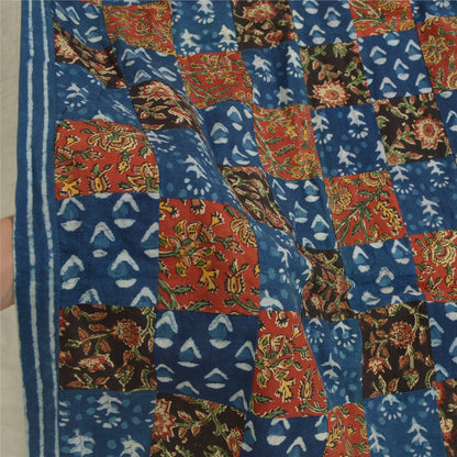 Sanskriti Vintage Long Dupatta Stole Pure Cotton Block & Bagru Printed Scarves