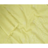 Sanskriti Vintage Dupatta Long Stole Pure Cotton Lemon Hand Beaded Kantha Veil