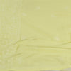 Sanskriti Vintage Dupatta Long Stole Pure Cotton Lemon Hand Beaded Kantha Veil