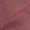 Sanskriti Vintage Long Dupatta Stole Pure Silk Pink Hand-Block Printed Scarves