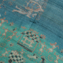 Load image into Gallery viewer, Sanskriti Vintage Long Blue Dupatta/Stole Pure Handloom Printed  Warli Arti Veil
