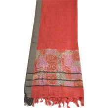 Load image into Gallery viewer, Sanskriti Vintage Long Dupatta Stole Pure Woolen Red Shawl Printed Soft Scarves
