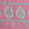 Sanskriti Vintage Long Dupatta Stole Pure Silk Pink Wrap Hijab Printed Scarves