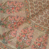 Sanskriti Vintage Cream Long Dupatta Stole Cotton Silk Digital Printed Scarves
