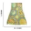 Sanskriti Vintage Long Dupatta Stole Cotton Silk Green Digital Printed Scarves