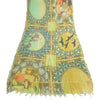 Sanskriti Vintage Long Dupatta Stole Cotton Silk Green Digital Printed Scarves
