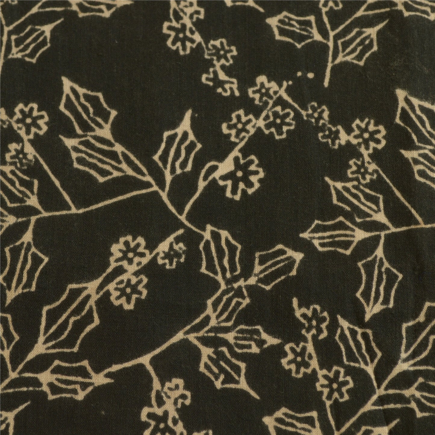 Sanskriti Vintage Black Long Dupatta Stole 100% Pure Cotton Hand Beaded Scarves