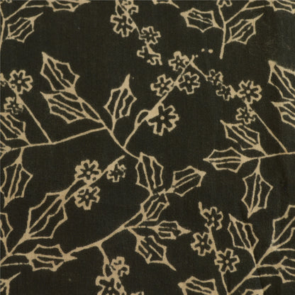 Sanskriti Vintage Black Long Dupatta Stole 100% Pure Cotton Hand Beaded Scarves