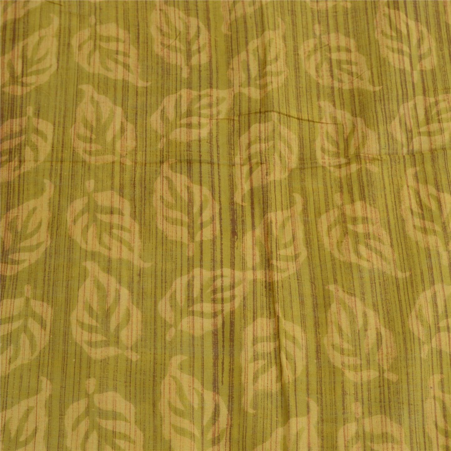 Sanskriti Vintage Long Green Dupatta/Stole Cotton Silk Hijab Printed Scarves