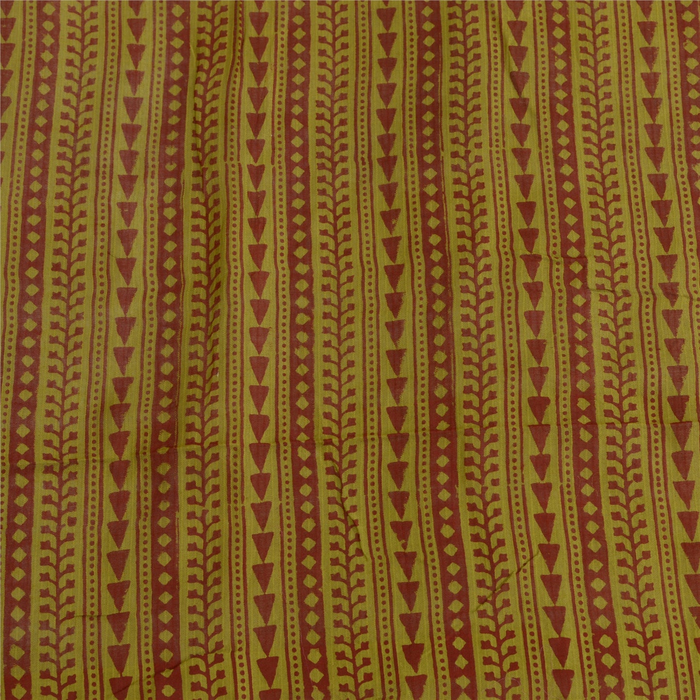 Sanskriti Vintage Dupatta Green Long Stole Cotton Silk Hand-Block Printed Veil