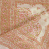 Sanskriti Vintage Dupatta Long Stole Pure Cotton Ivory Printed Woven Kota Doria