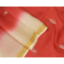 Load image into Gallery viewer, Sanskriti Vintage Dupatta Long Stole Pure Silk Kota Doria Ivory Printed Veil
