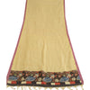 Sanskriti Vintage Dupatta Long Stole Pure Cotton Golden Woven Kota Doria Scarves