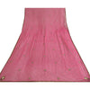 Sanskriti Vintage Long Pink Dupatta/Stole Pure Georgette Silk Hand Beaded Veil