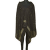 Sanskriti Vintage Long Dupatta Stole Pure Silk Black Hand Beaded Woven Brocade