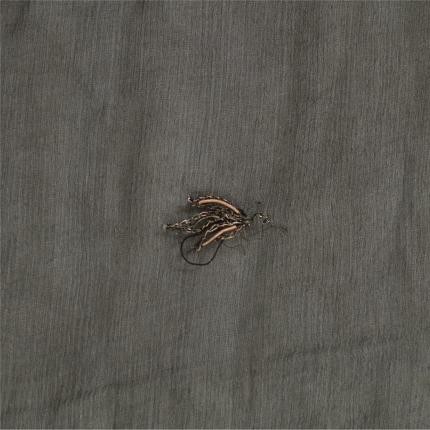 Sanskriti Vintage Long Black Dupatta/Stole Pure Chiffon Silk Hand Beaded Scarves