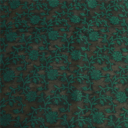 Санскрити Винтаж Длинный Дупатта Палантин Хлопковый Хиджаб Черный Тканый Шарфы-Обертывания